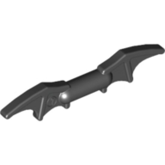 Minifigure, Weapon Batman Bat-a-Rang (2 Bat Wings with Bar in Middle)