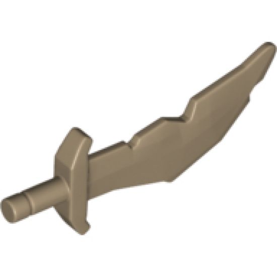 Minifigure, Weapon Sword, Scimitar with Nicks