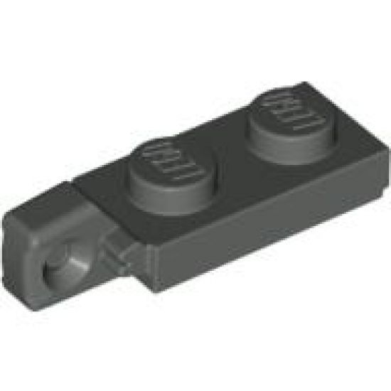 Hinge Plate 1 x 2 Locking with 1 Finger On End with Bottom Groove