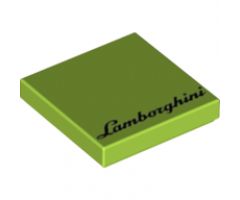 Tile 2 x 2 with 'Lamborghini' Pattern