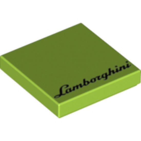 Tile 2 x 2 with 'Lamborghini' Pattern