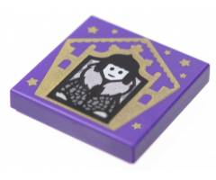 Tile 2 x 2 with HP Chocolate Frog Card Olympe Maxime Pattern