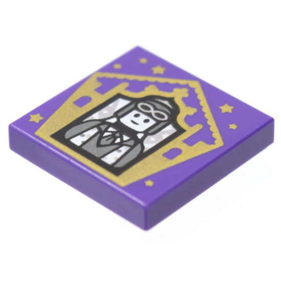 Tile 2 x 2 with HP Chocolate Frog Card Jocunda Sykes Pattern