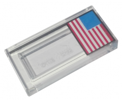 Tile 1 x 2 with American Flag Pattern