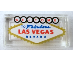 Tile 1 x 2 with 'WELCOME TO Fabulous LAS VEGAS NEVADA' Pattern