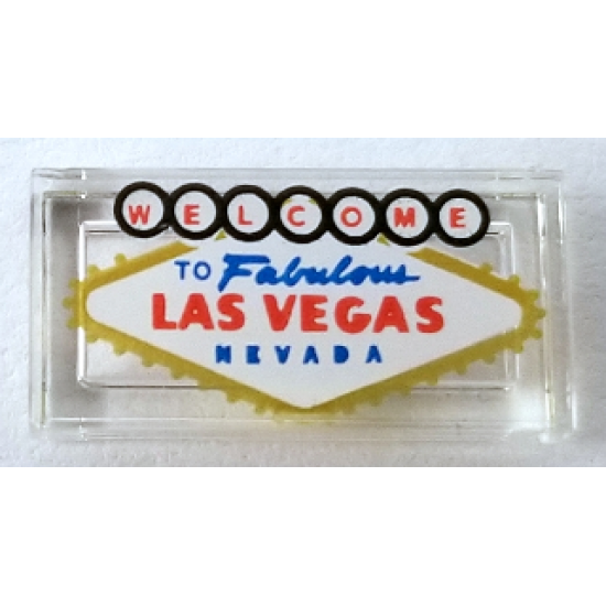 Tile 1 x 2 with 'WELCOME TO Fabulous LAS VEGAS NEVADA' Pattern