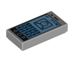 Tile 1 x 2 with Cell Phone / Smartphone with '81%' and Minifigure on Screen Pattern