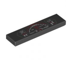 Tile 1 x 4 with Lamborghini Dashboard Gauges Pattern