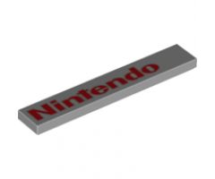 Tile 1 x 6 with Red 'Nintendo' Pattern