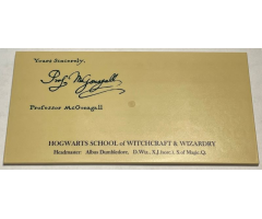 Tile 8 x 16 with Bottom Tubes with 'Yours Sincerely, Professor McGonagall' Signature and Hogwarts School Details Pattern