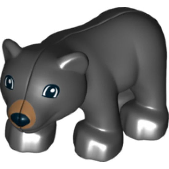 Duplo, Animal Bear Baby Cub with Medium Nougat Muzzle Pattern