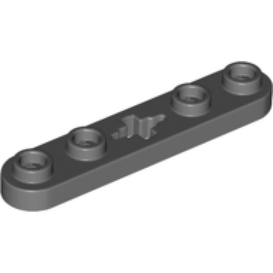 Technic, Plate 1 x 5 with Smooth Ends, 4 Studs and Center Axle Hole