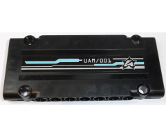 Technic, Panel Plate 5 x 11 x 1 with 'UAM/001' and Ultra Agents Logo Pattern Model Left Side (Sticker) - Set 70165