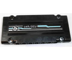 Technic, Panel Plate 5 x 11 x 1 with 'UAM/001' and Ultra Agents Logo Pattern Model Right Side (Sticker) - Set 70165