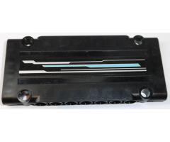 Technic, Panel Plate 5 x 11 x 1 with Silver and Blue Lines Pattern Model Left Side (Sticker) - Set 70165