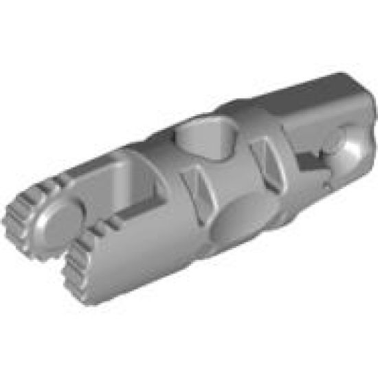 Hinge Cylinder 1 x 3 Locking with 1 Finger and 2 Fingers on Ends, 9 Teeth, with Hole