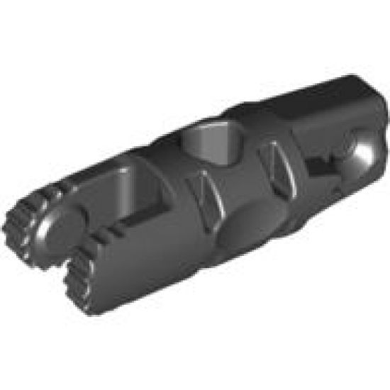 Hinge Cylinder 1 x 3 Locking with 1 Finger and 2 Fingers on Ends, 9 Teeth, with Hole