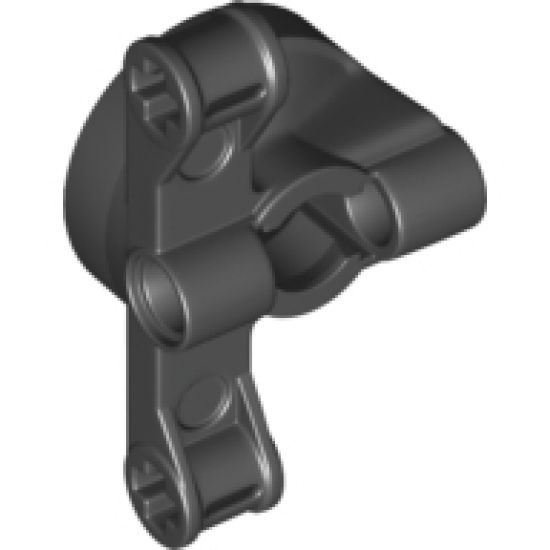 Technic, Steering Wheel Hub Holder with 2 Pin Holes and 2 Arms with Axle Holes