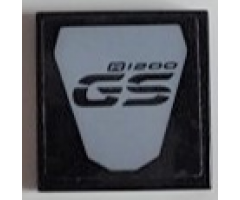 Tile 2 x 2 with 'R1200 GS' Pattern (Sticker) - Set 42063