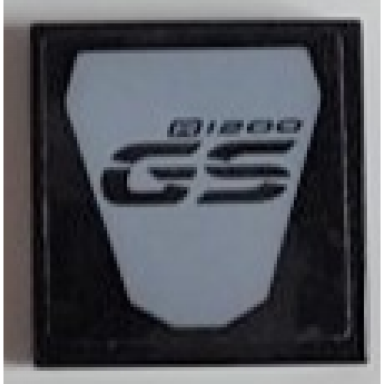 Tile 2 x 2 with 'R1200 GS' Pattern (Sticker) - Set 42063