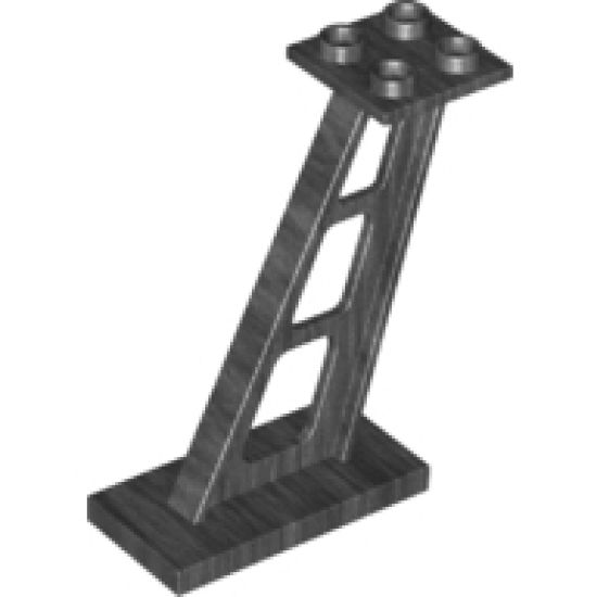 Support 2 x 4 x 5 Stanchion Inclined, 5mm Wide Posts