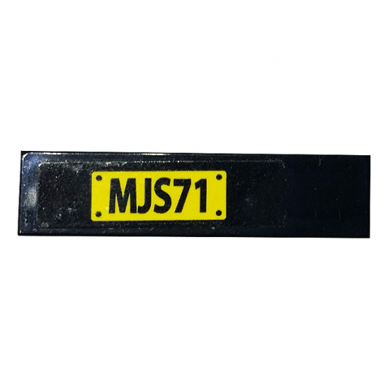 Tile 1 x 4 with 'MJS71' License Plate Pattern (Sticker) - Set 75929