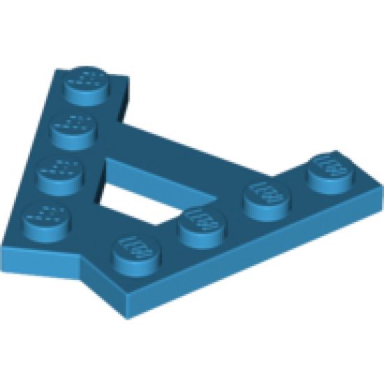 Wedge, Plate A-Shape with 2 Rows of 4 Studs