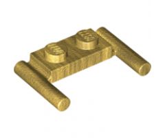Plate, Modified 1 x 2 with Bar Handles - Flat Ends, Low Attachment