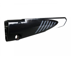 Technic, Panel Fairing # 6 Long Smooth, Side B with Gray Stripes and White Pattern (Sticker) - Set 42096