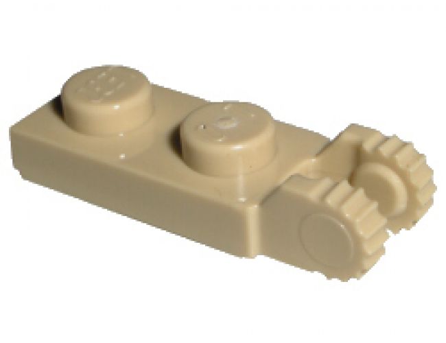 Hinge Plate 1 x 2 Locking with 2 Fingers on End (Undetermined Type)