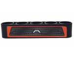 Technic, Liftarm 1 x 5 Thick with Letter A and Car Grille on Orange Background Pattern (Sticker) - Set 42060