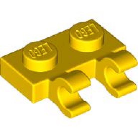 Plate, Modified 1 x 2 with 2 Open O Clips (Horizontal Grip)