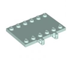 Plate, Modified 4 x 6 with 2 Locking Hinge Fingers on Side, Studs on Edges