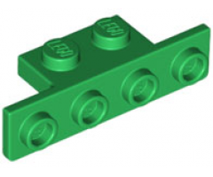 Bracket 1 x 2 - 1 x 4 with Two Rounded Corners at the Bottom