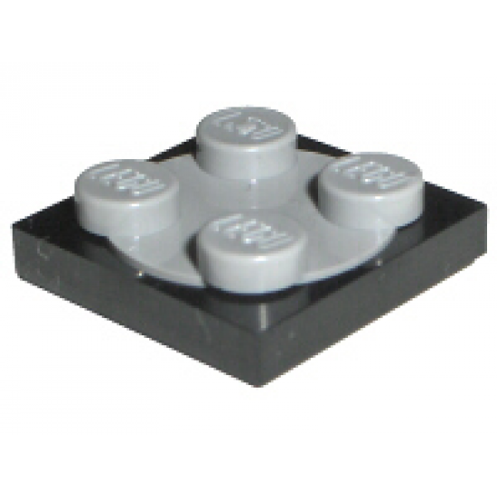 Turntable 2 x 2 Plate, Base with Light Bluish Gray Turntable 2 x 2 Plate, Top (3680 / 3679)