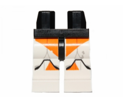 Hips and White Legs with SW Clone Trooper and Orange Small Markings Pattern