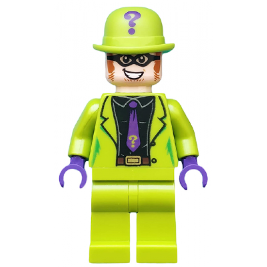 The Riddler - Black Shirt and Dark Purple Tie