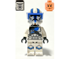 Clone Heavy Trooper, 501st Legion (Phase 2) - White Arms, Blue Visor, Backpack, Nougat Head, Helmet with Holes