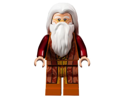 Albus Dumbledore, White Hair and Beard, Dark Orange Torso and Legs