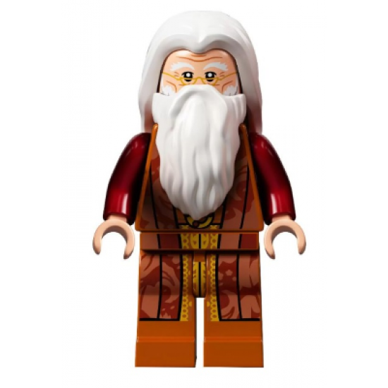 Albus Dumbledore, White Hair and Beard, Dark Orange Torso and Legs