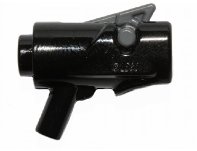 Minifigure, Weapon Gun, Mini Blaster / Shooter with Dark Bluish Gray Trigger (15391 / 15392)