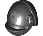 Minifigure, Headgear Helmet SW Imperial Gunner with Silver SW Imperial Logo Pattern