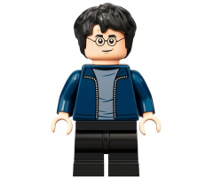 Harry Potter, Dark Blue Open Jacket, Black Medium Legs