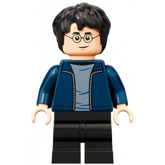 Harry Potter, Dark Blue Open Jacket, Black Medium Legs