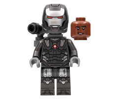 War Machine - Pearl Dark Gray and Silver Armor with Backpack