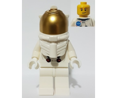 NASA Apollo 11 Astronaut - Male with White Torso with NASA Logo and Lopsided Smile