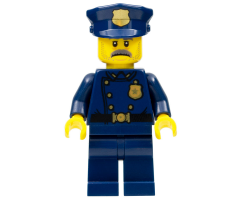 Police Officer, Moustache (1940s Era)