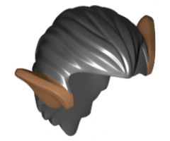 Minifigure, Hair Orc with Medium Nougat Ears Pattern