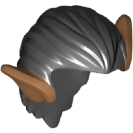 Minifigure, Hair Orc with Medium Nougat Ears Pattern