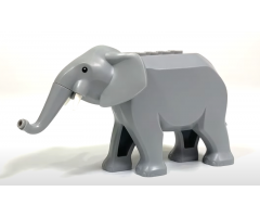 Elephant Type 2 with Short White Tusks